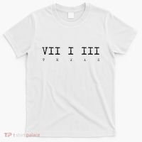 Roman Numeral Area Code 713 Texas Gift T-Shirt thumb 0