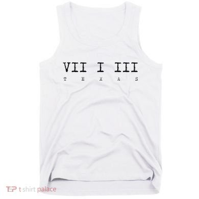 Roman Numeral Area Code 713 Texas Gift Tank Top