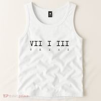 Roman Numeral Area Code 713 Texas Gift Tank Top thumb 2