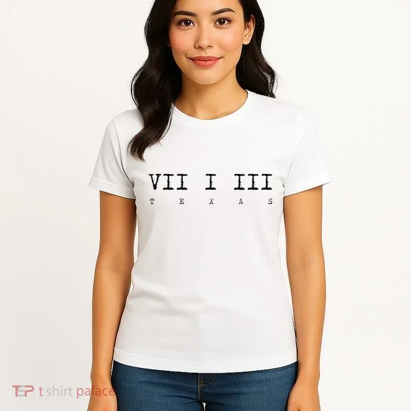 Roman Numeral Area Code 713 Texas Gift Women's T-Shirt