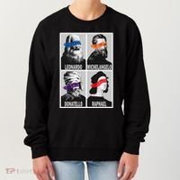 Renaissance Ninja Artists Poster Style Pop Women's Sweatshirt thumb 0