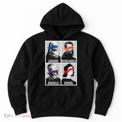 Renaissance Ninja Artists Poster Style Pop Hoodie