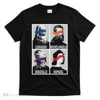 Renaissance Ninja Artists Poster Style Pop T-Shirt thumb 0