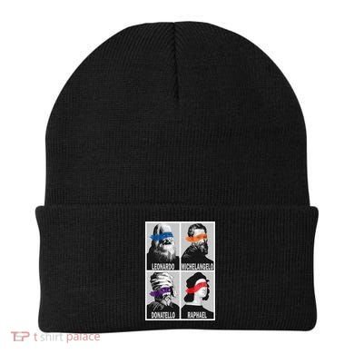 Renaissance Ninja Artists Poster Style Pop Beanie