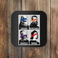 Renaissance Ninja Artists Poster Style Pop Coaster thumb 0