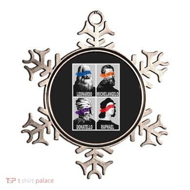 Renaissance Ninja Artists Poster Style Pop Ornament