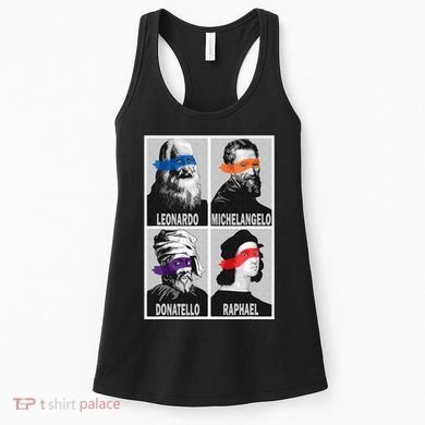 Renaissance Ninja Artists Poster Style Pop Women's Tank Top