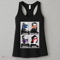 Renaissance Ninja Artists Poster Style Pop Women's Tank Top thumb 3