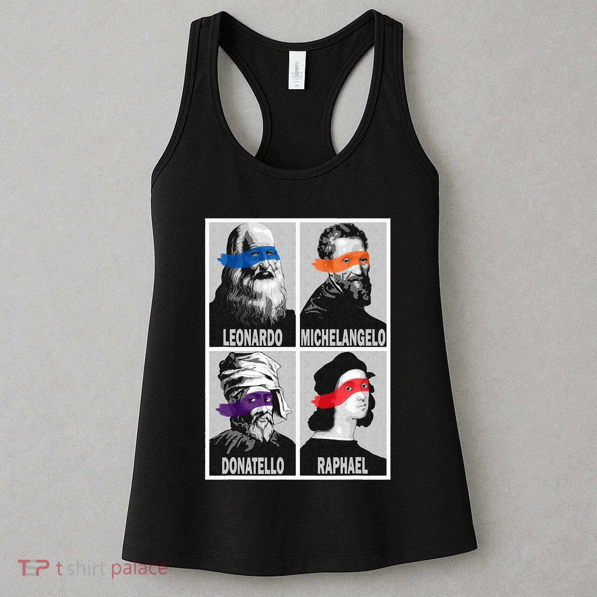 Renaissance Ninja Artists Poster Style Pop Women's Tank Top