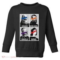 Renaissance Ninja Artists Poster Style Pop Toddler Sweatshirt thumb 0