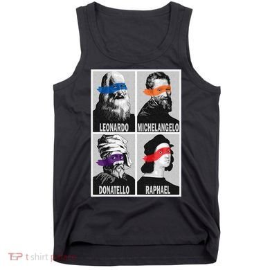 Renaissance Ninja Artists Poster Style Pop Tank Top