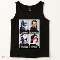 Renaissance Ninja Artists Poster Style Pop Tank Top thumb 2