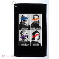 Renaissance Ninja Artists Poster Style Pop Golf Towel thumb 0