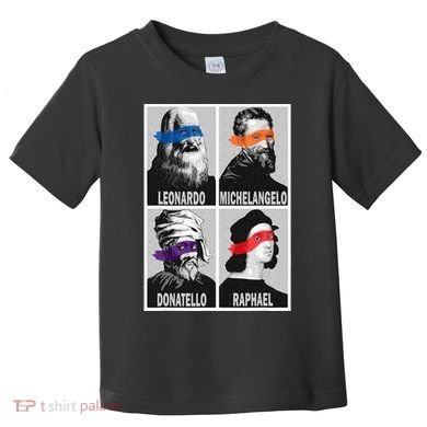 Renaissance Ninja Artists Poster Style Pop Toddler T-Shirt