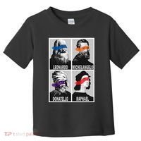 Renaissance Ninja Artists Poster Style Pop Toddler T-Shirt thumb 0