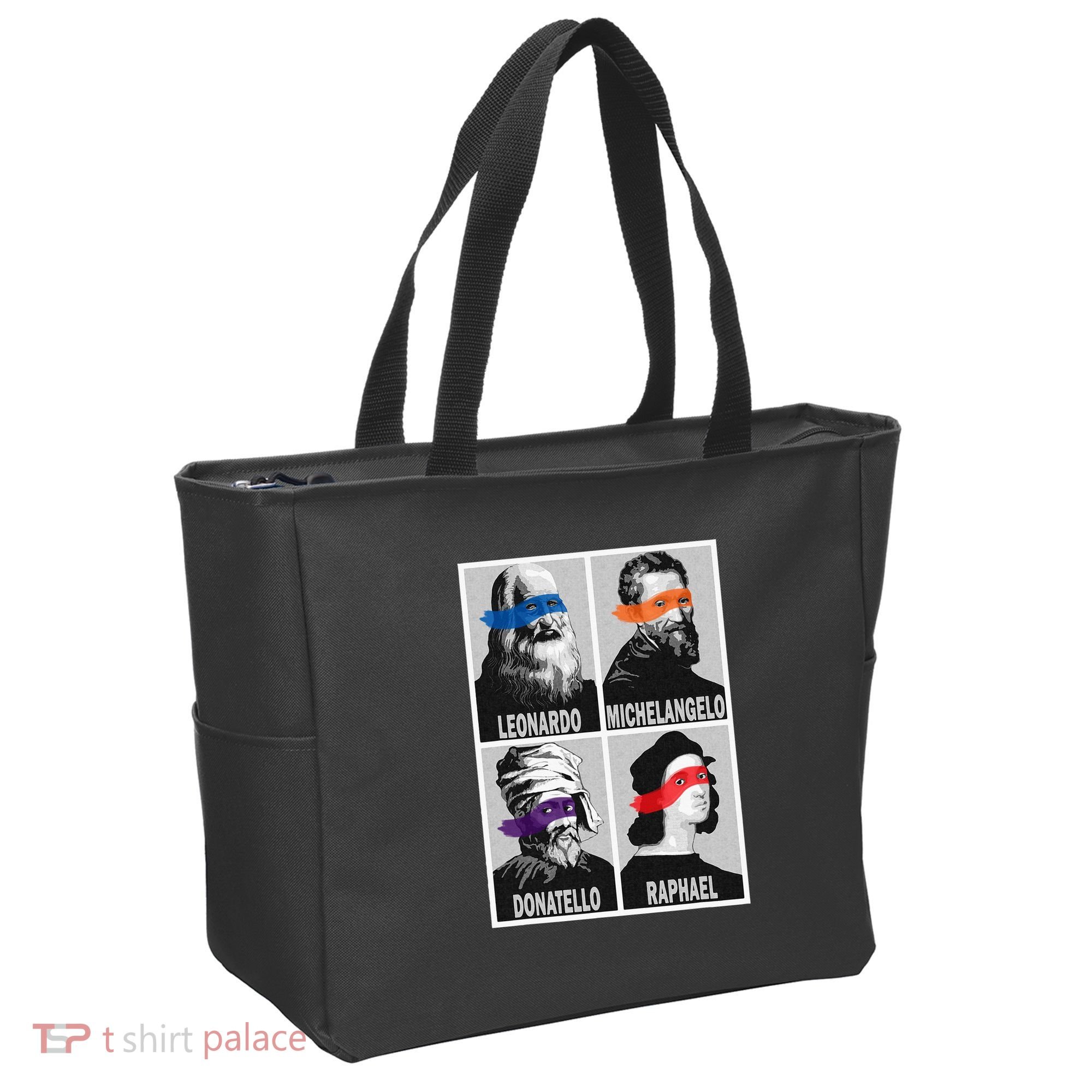 Renaissance Ninja Artists Poster Style Pop Tote Bag