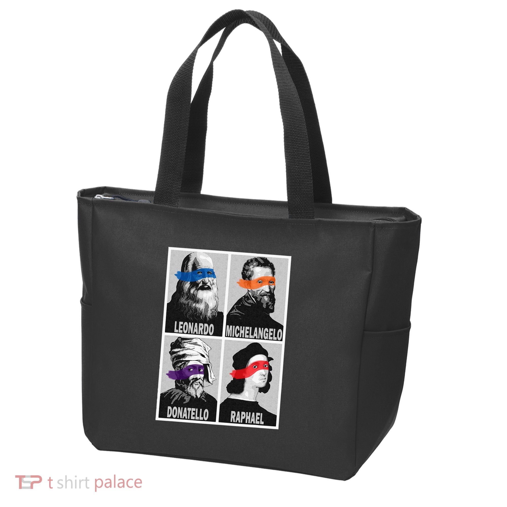 Renaissance Ninja Artists Poster Style Pop Tote Bag
