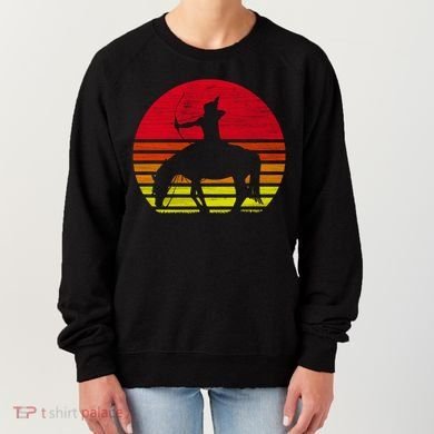 Retro Native American Horse Gift Women's Sweatshirt