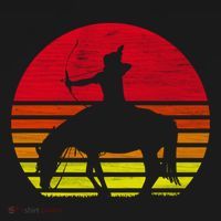 Retro Native American Horse Gift Backpack thumb 2