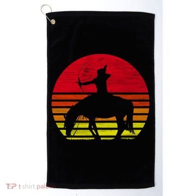 Retro Native American Horse Gift Golf Towel
