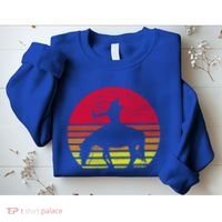 Retro Native American Horse Gift Sweatshirt thumb 2