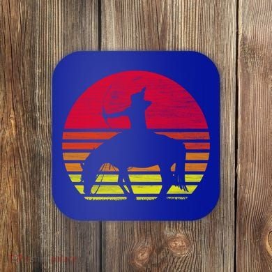 Retro Native American Horse Gift Coaster