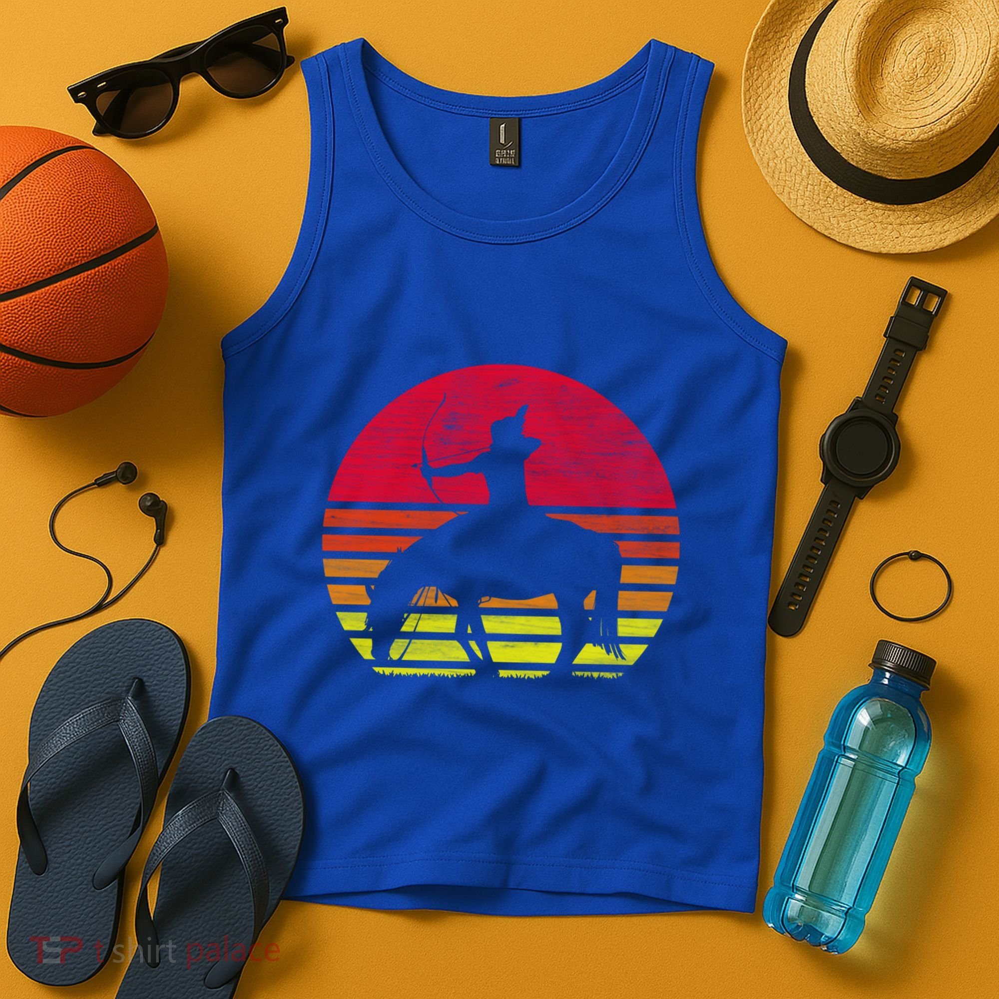 Retro Native American Horse Gift Tank Top