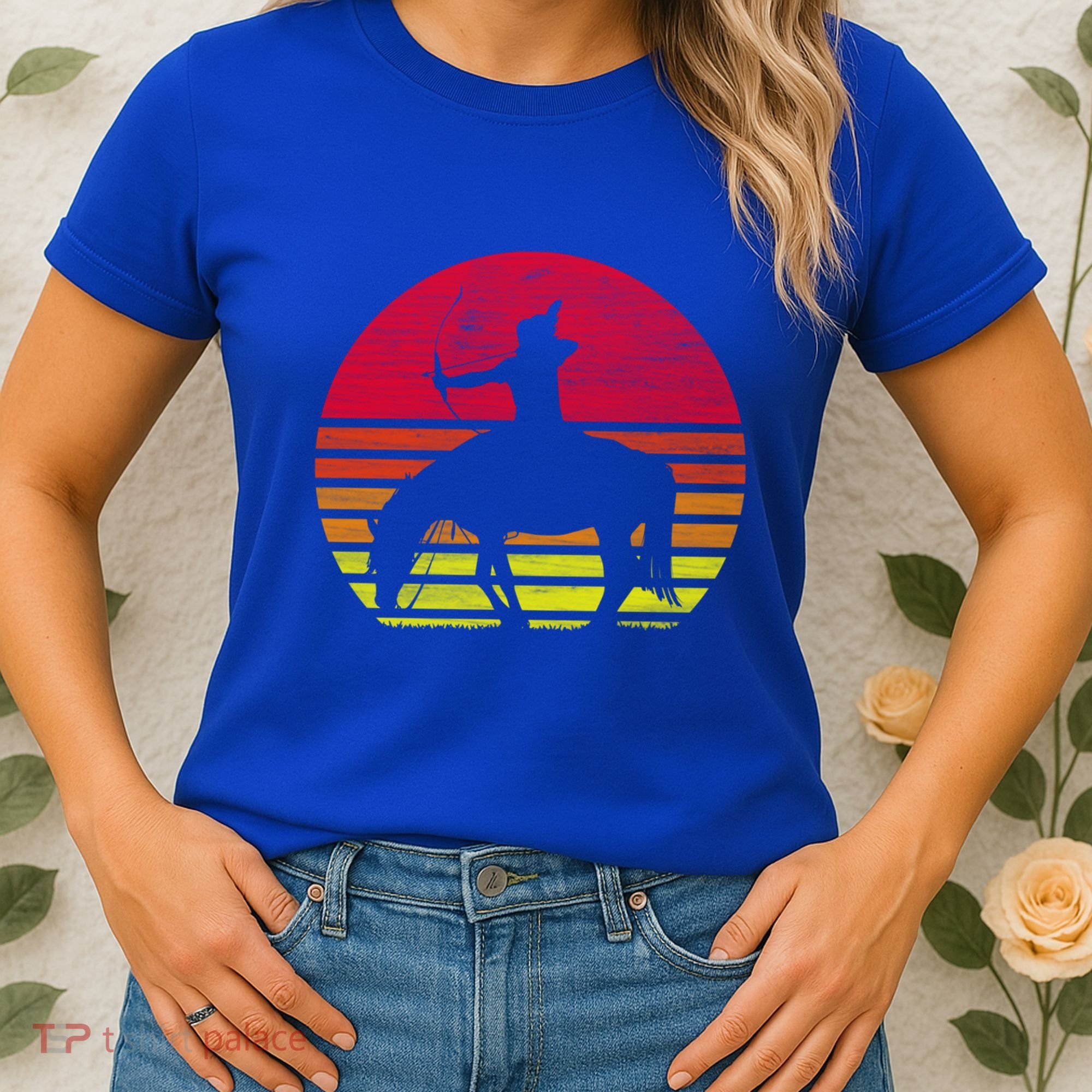 Retro Native American Horse Gift Women's T-Shirt