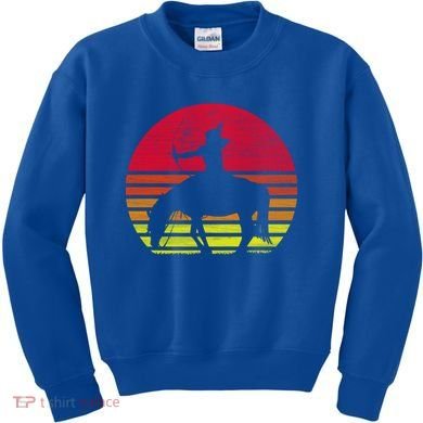 Retro Native American Horse Gift Kids Sweatshirt