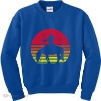 Retro Native American Horse Gift Kids Sweatshirt thumb 0
