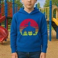 Retro Native American Horse Gift Kids Hoodie thumb 2