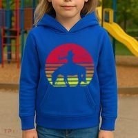 Retro Native American Horse Gift Kids Hoodie thumb 3