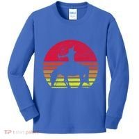 Retro Native American Horse Gift Kids Long Sleeve Shirt thumb 0