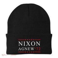 RICHARD NIXON AGNEW funny president Beanie thumb 0