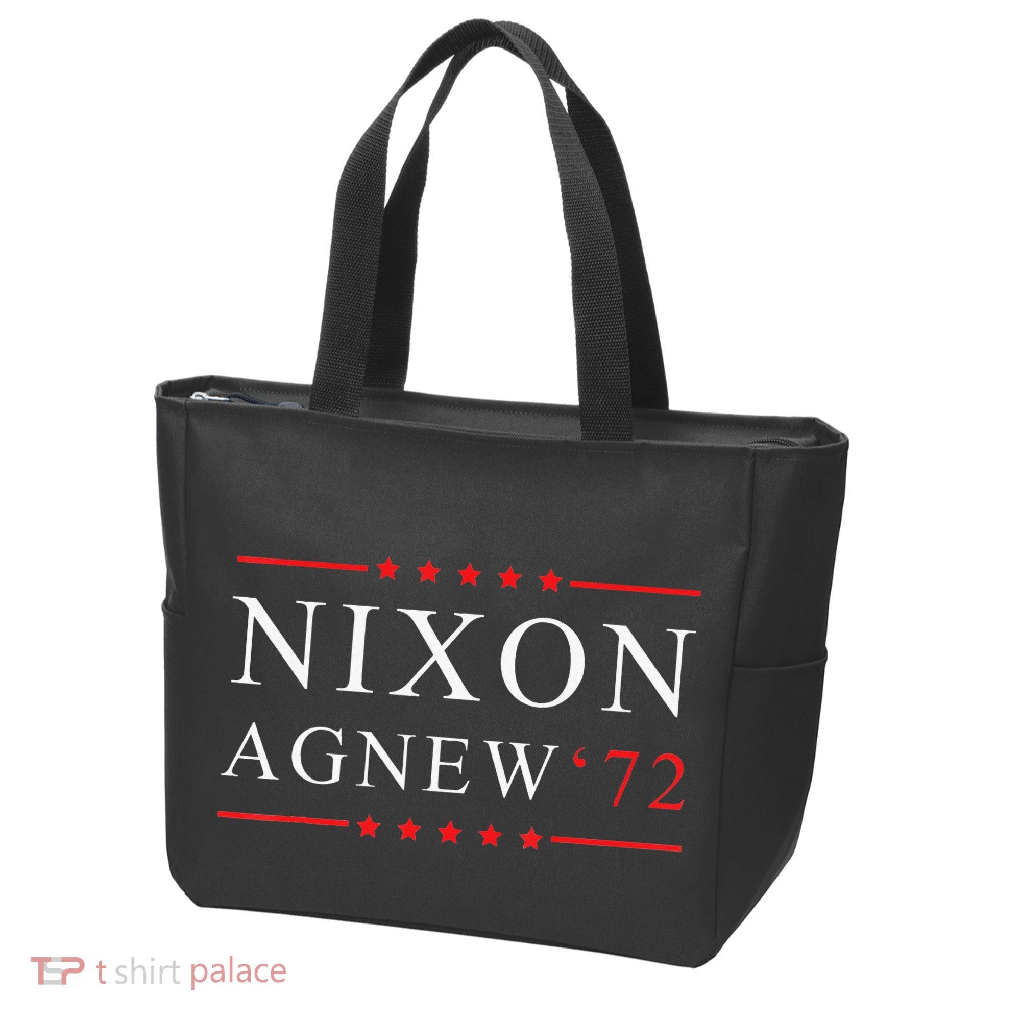 RICHARD NIXON AGNEW funny president Tote Bag