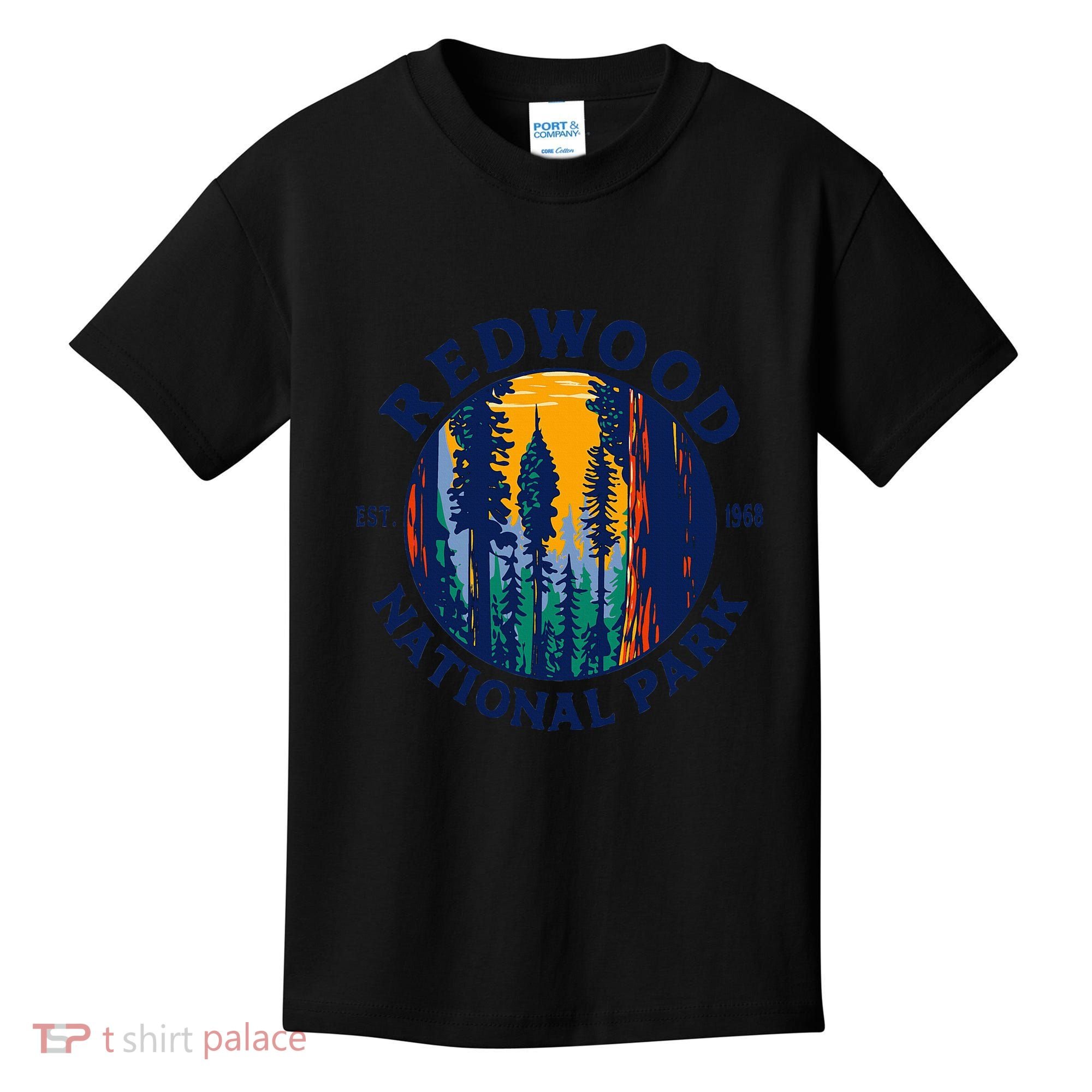 Redwood National And State Parks Ca California Outdoor Kids T-Shirt