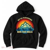 Retro Not All Classrooms Have Four Walls Homeschool Mom Dad Hoodie thumb 0