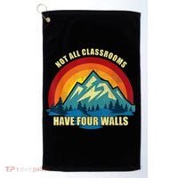 Retro Not All Classrooms Have Four Walls Homeschool Mom Dad Golf Towel thumb 0