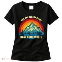 Retro Not All Classrooms Have Four Walls Homeschool Mom Dad Women's T-Shirt thumb 0