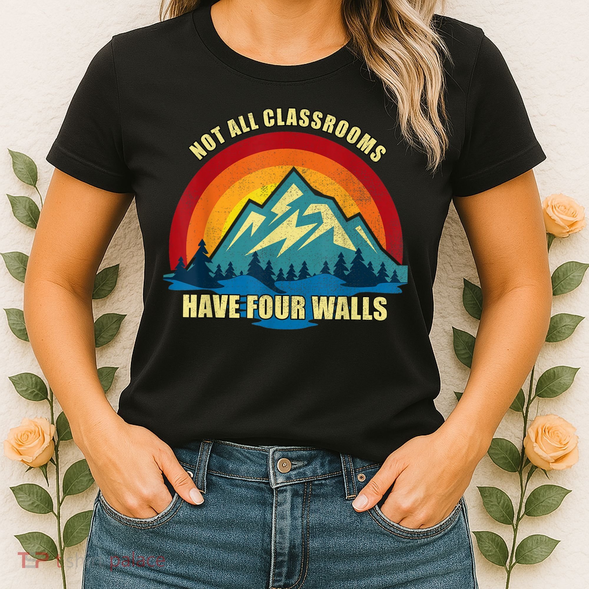 Retro Not All Classrooms Have Four Walls Homeschool Mom Dad Women's T-Shirt