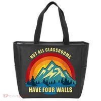 Retro Not All Classrooms Have Four Walls Homeschool Mom Dad Tote Bag thumb 0