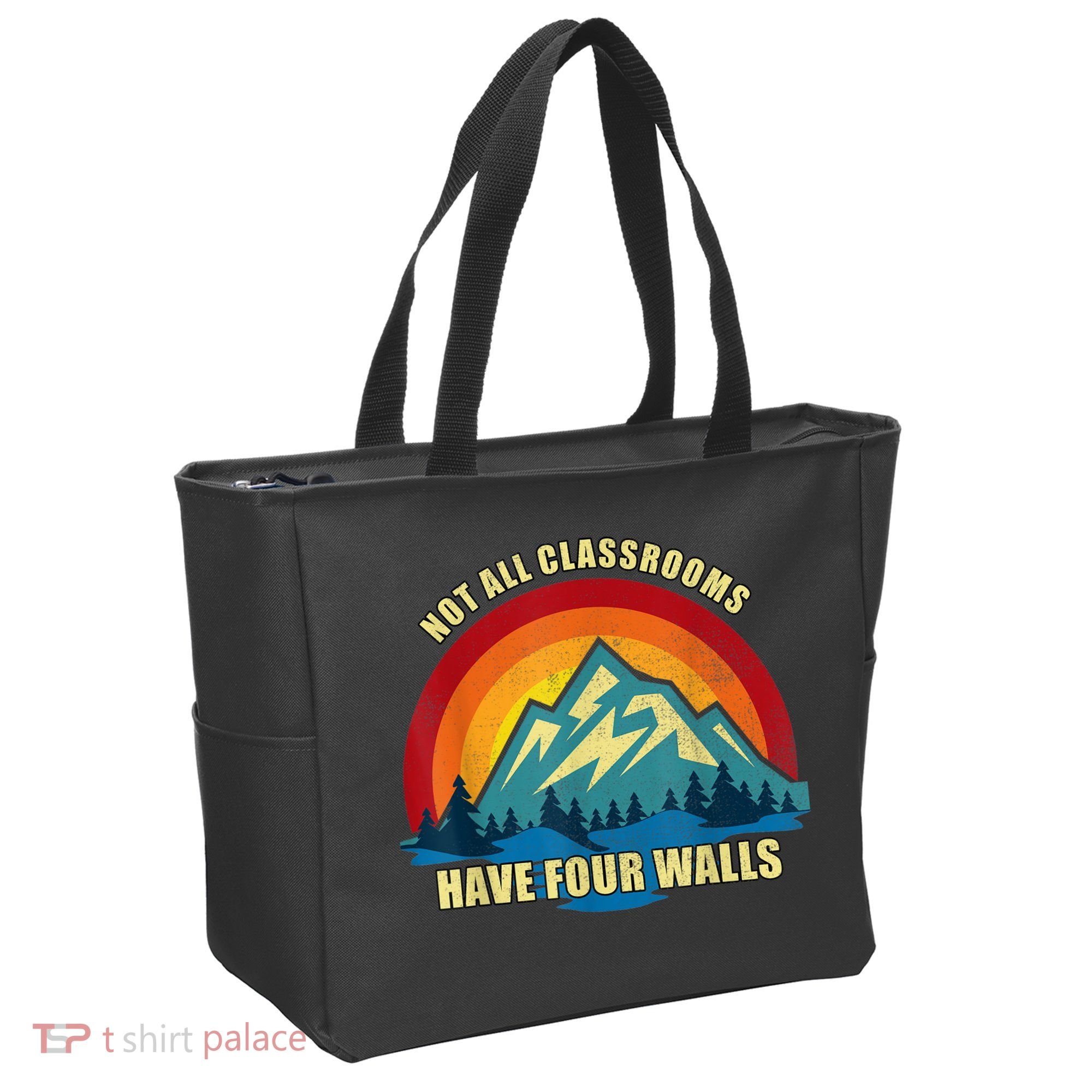 Retro Not All Classrooms Have Four Walls Homeschool Mom Dad Tote Bag