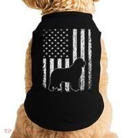 Retro Newfoundland American Flag Dog Dad Dog Mom Doggie Tank thumb 0
