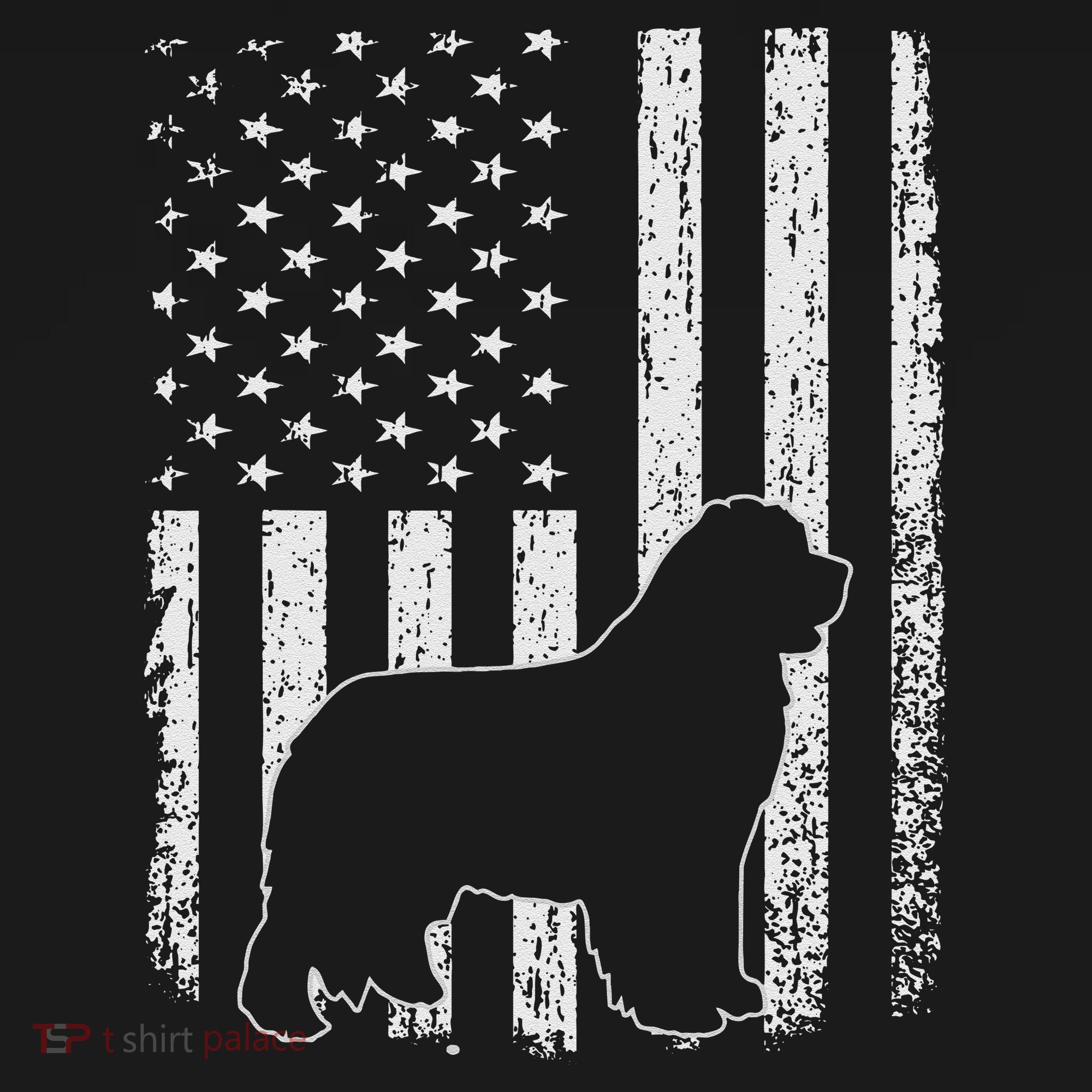 Retro Newfoundland American Flag Dog Dad Dog Mom Women's Tank Top
