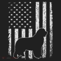 Retro Newfoundland American Flag Dog Dad Dog Mom Hat thumb 2