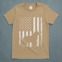 Retro Newfoundland American Flag Dog Dad Dog Mom T-Shirt thumb 5