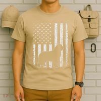 Retro Newfoundland American Flag Dog Dad Dog Mom T-Shirt thumb 6