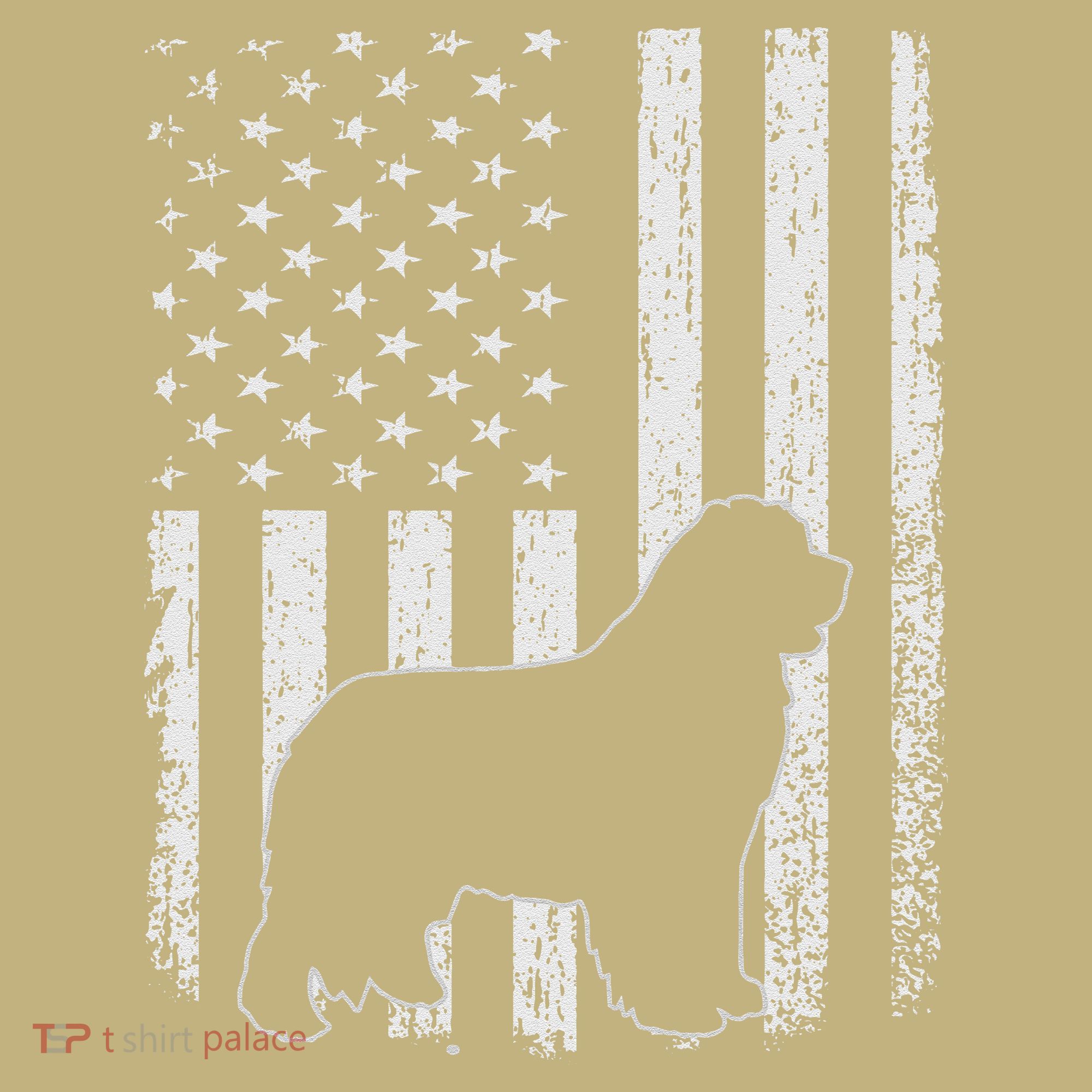 Retro Newfoundland American Flag Dog Dad Dog Mom Mousepad