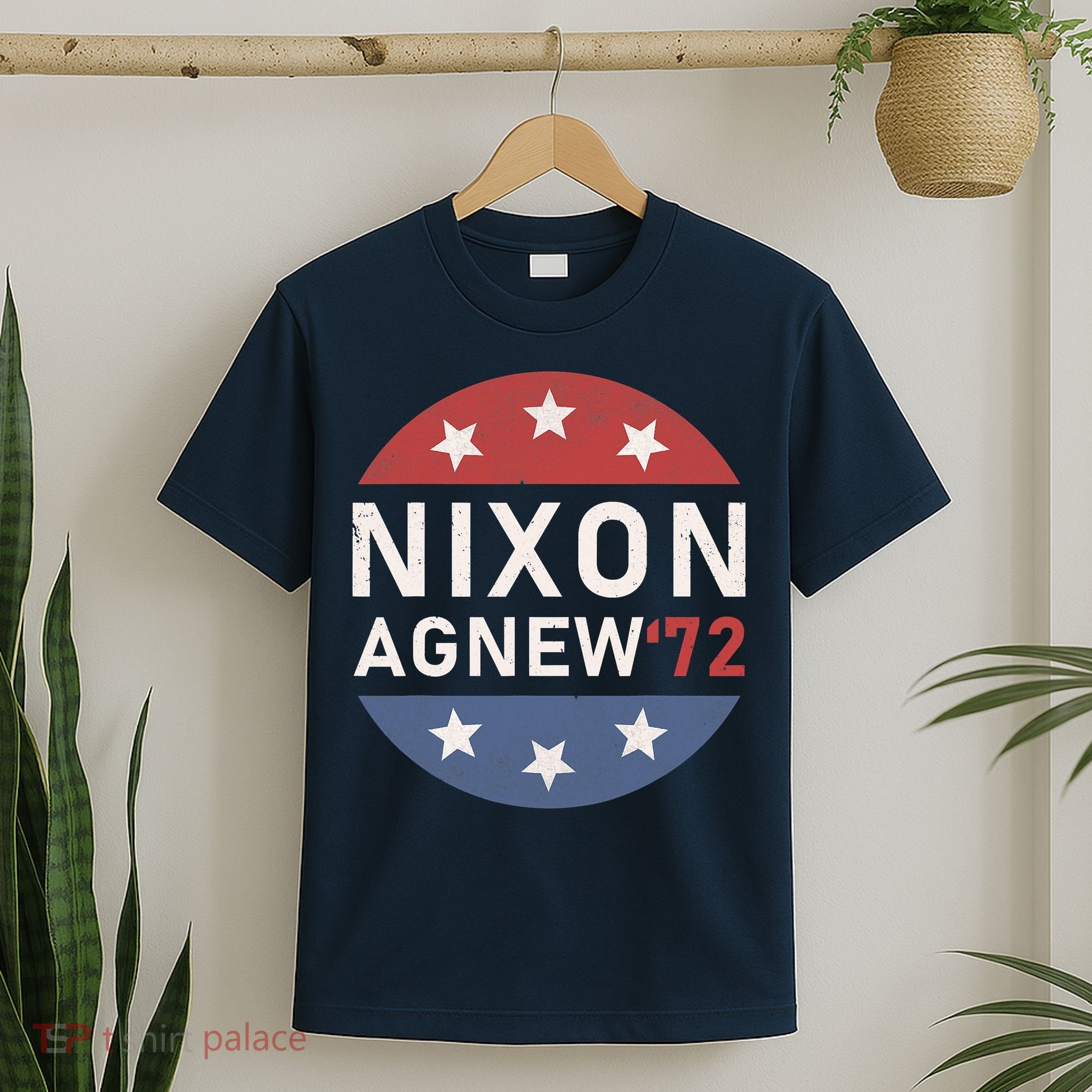 RICHARD NIXON AGNEW NIXON 1972 ELECTION CAMPAIGN T-Shirt
