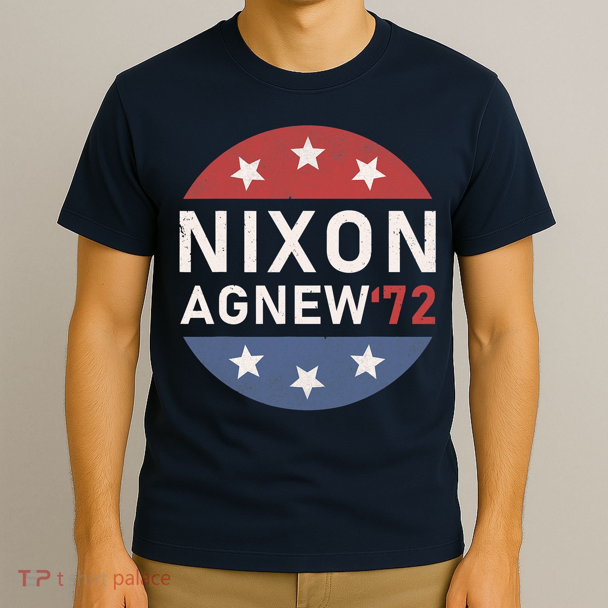 RICHARD NIXON AGNEW NIXON 1972 ELECTION CAMPAIGN T-Shirt